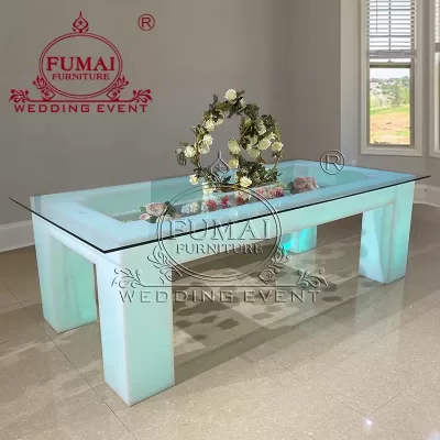 White Acrylic Dining Table