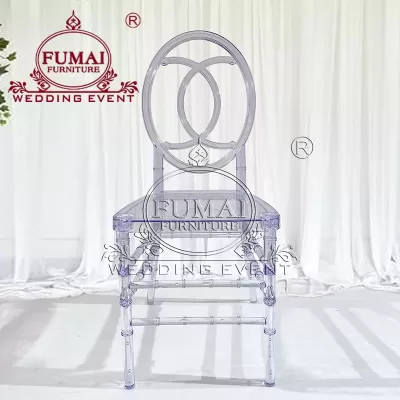Clear event chairs