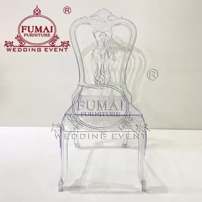 Clear acrylic dining chair