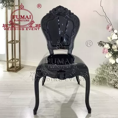 Black acrylic chair