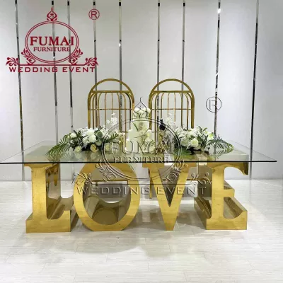 Love table for wedding