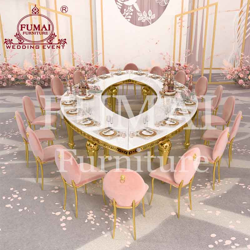 Wedding table design luxury oval shape - Fumai Furniture