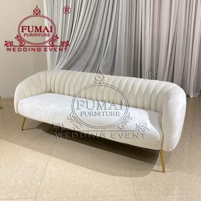 White sofa for wedding