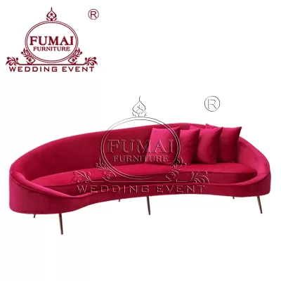 Rose Red Wedding Sofa