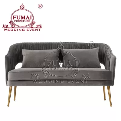 Henry Grey Velvet Sofa