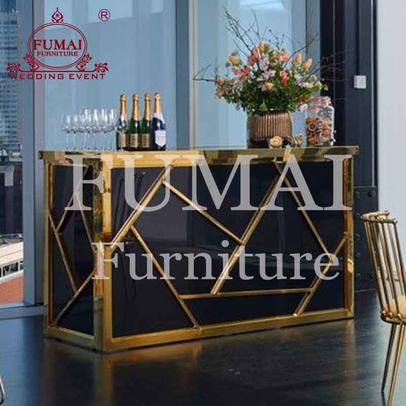Bar counter height irregular wire pattern designFumai