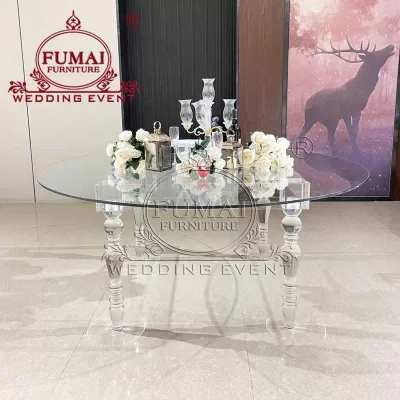 Round Acrylic Dining Table