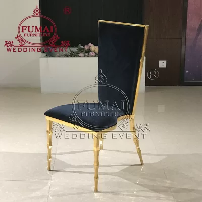 Luxury gold stacking wedding chair