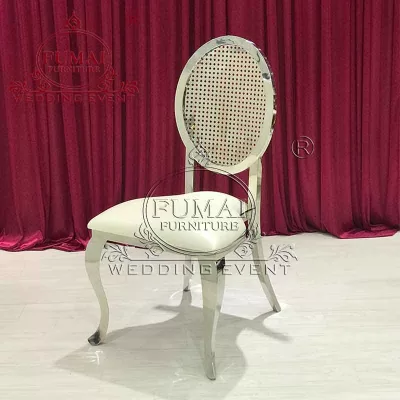 Silver stainless steel chair