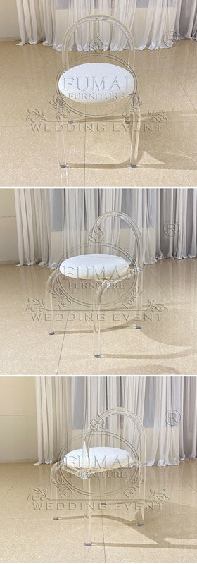 Clear Acrylic Chair With Cushion