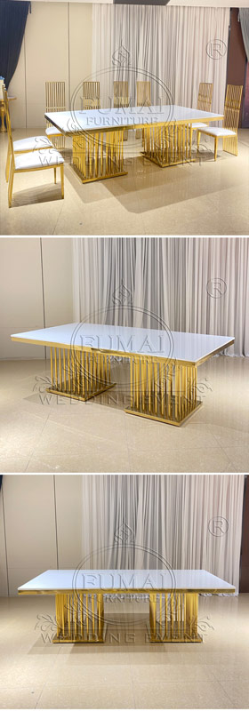 Gold Wedding And Event Table