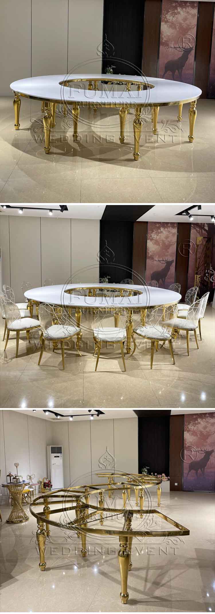 S Shaped Wedding Table