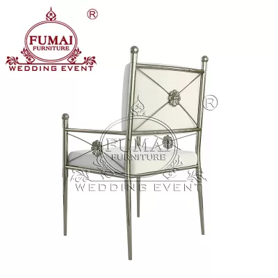 Silver Frame Banquet Chair