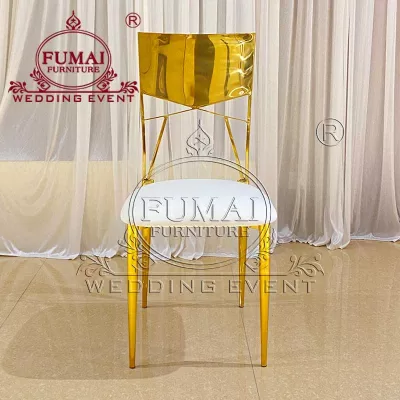 Gold Wedding Stainless Steel Chair
