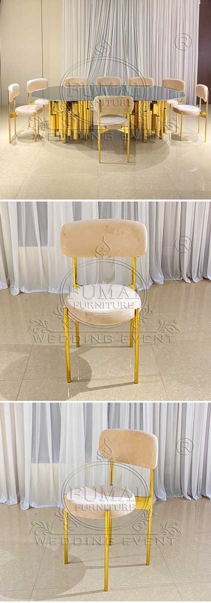 Dining Chair Gold Legs