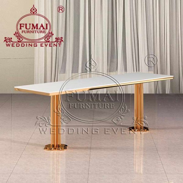 Commercial Outdoor Dining Furniture Silver Frame Table