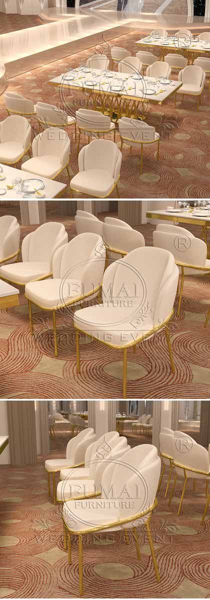 White Chairs Wedding Reception