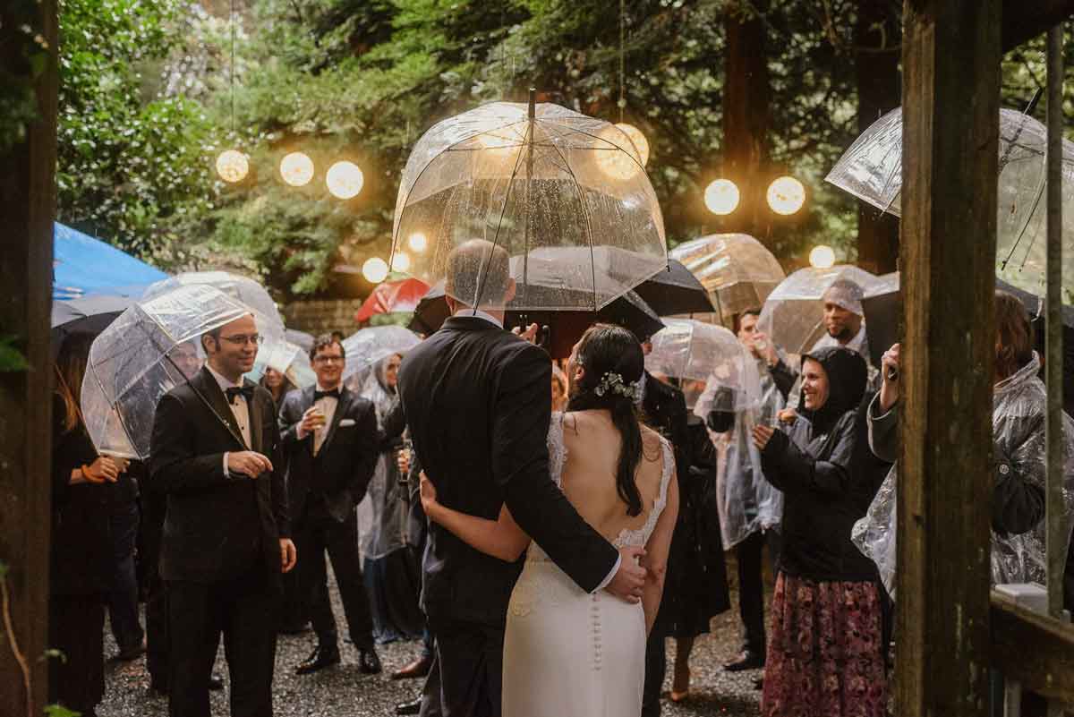 An Intimate Rainy Day Wedding