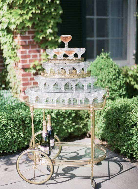 Creative Weddings Champagne Wall