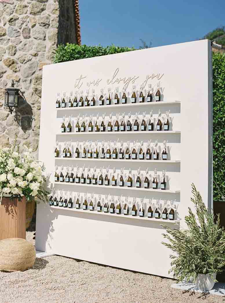 Ways to Use a Champagne Wall