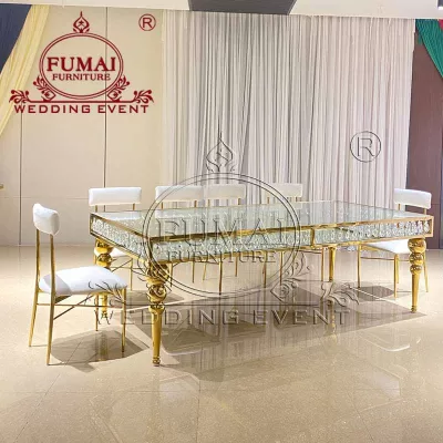 Glass Top Dining Table Set