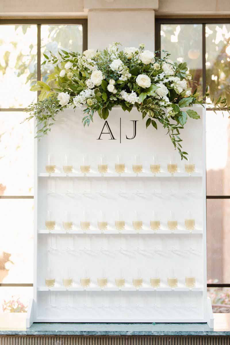 Creative Weddings Champagne Wall