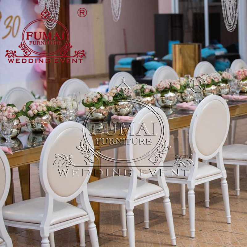 White Louis Chair Wedding