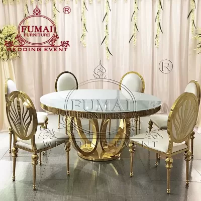 Glass Round Dining Table