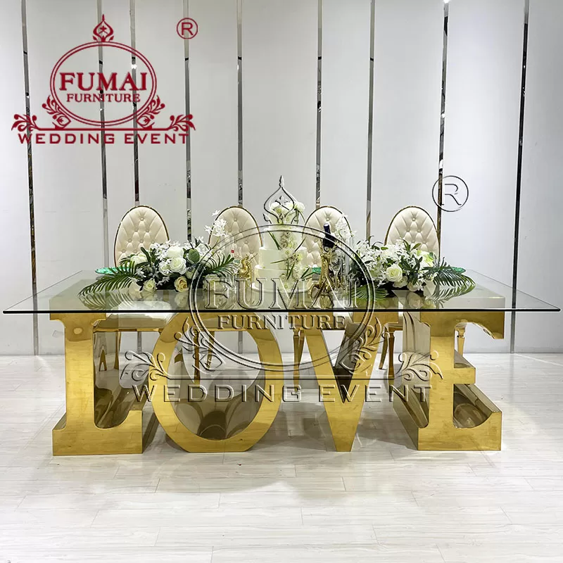 LOVE Letter Shape Tables