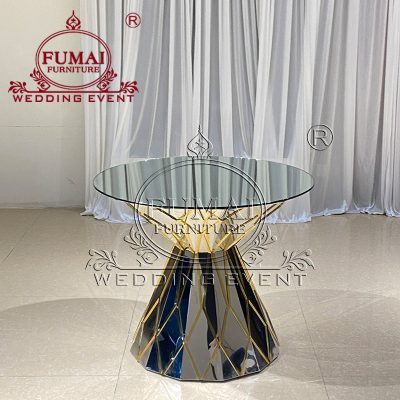 Mirror Glass Cake Table