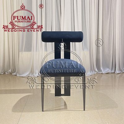 Metal Restaurant Chair Black